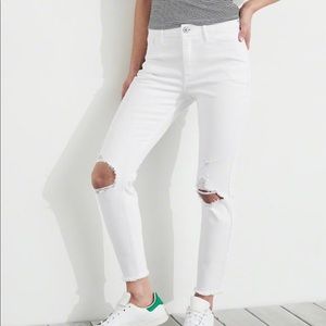 Hollister white pants